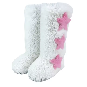 Nuevas botas de nieve clásicas de lujo para exteriores, cálidas, con suela gruesa, informales, antideslizantes, con forro de felpa y algodón. - Product Image 5