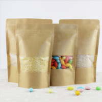 Sac d'emballage alimentaire classique personnalisé imprimé, écologique, en papier kraft brun pour animaux de compagnie
