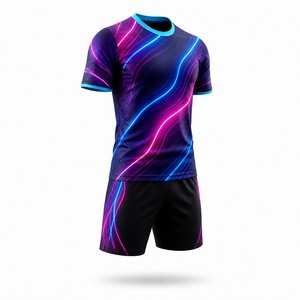 <span class=keywords><strong>ชุด</strong></span><span class=keywords><strong>ฟุตบอล</strong></span>ลาย Neon Night ปี 2026 ขายส่ง สีดำ ม่วง ฟ้าอมเขียว ชมพู <span class=keywords><strong>ชุด</strong></span><span class=keywords><strong>ฟุตบอล</strong></span>แบบกำหนดเอง <span class=keywords><strong>ชุด</strong></span>ทีมแบบ Sublimation เต็มตัว - Product Image 5