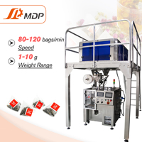 Machine d'emballage de sachets de thé de pyramides en nylon de triangle de PLA à grande vitesse pour le thé de santé feuilles fleur fruits secs minceur tisane