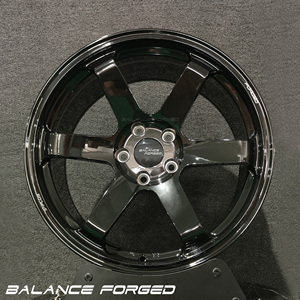 Cerchi Forgiati Volk Racing TE37 SL Saga Nero Lucido 5x114.3 5x100 5x112 5x120 in Lega di Alluminio 6061-T6 - Product Image 1