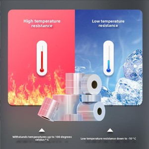 OEM Hoge Kwaliteit Mat Zilver Waterdichte PET Etiket Aangepaste Sterke Kleefkracht Barcode Lege Stickers Etiketrol - Product Image 5