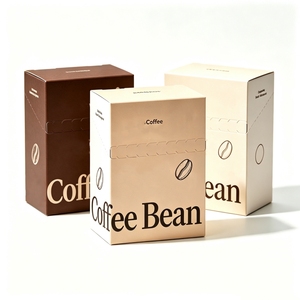 Caja de Papel Kraft para Granos de Café Premium Personalizada, Impresión Offset y Logotipo en Relieve, Cajas de Empaque para Bebidas de Té con Línea de Perforación - Product Image 4