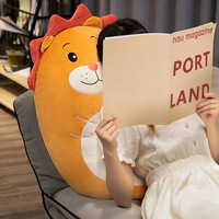 Peluche mignonne populaire sur Internet avec rembourrage en coton PP, pour câliner au lit, poupée de sommeil, coussin long