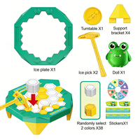 Jeu de table EPT Mini Icebreaking - Jouet de défi de sauvetage de grenouille, 2 à 4 joueurs, jouet éducatif interactif parent-enfant pour enfants