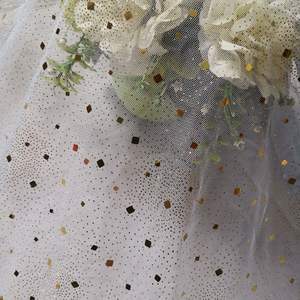 YANHUATANG vente chaude imprimé maille Non élastique hexagonal Netbottom Tulle Gol Plu taille carrée poinçonnage <span class=keywords><strong>Guz</strong></span> tissu doublure carré - Product Image 4