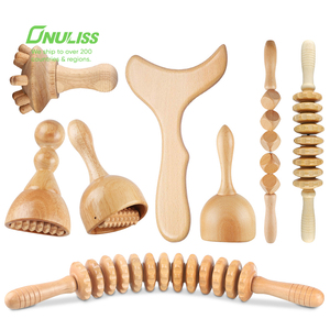 Terapia de madera <span class=keywords><strong>rosa</strong></span> para masajeador de Maderoterapia para rodillo Stick otras aplicaciones corporales herramientas de cinturón de masaje - Product Image 1