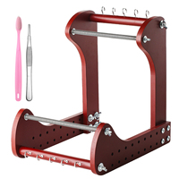 Machine à tisser les perles en bois réglable Hobbyworker avec outils, machine à tisser les perles professionnelle pour la fabrication de bracelets, colliers et bijoux DIY