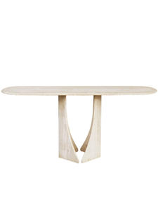 Table console en travertin pour <span class=keywords><strong>hall</strong></span> d'entrée de style européen moderne Meuble de salon minimaliste pour maison ou hôtel - Product Image 3