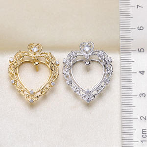 Collar con Colgante de Plata S925 para Mujer con Cuentas de 7-9 mm, Estilo DIY, Soporte Vacío, Estilo Amor 3308, Pequeños Accesorios - Product Image 2