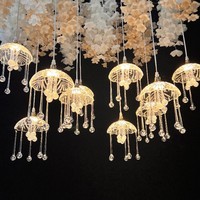 Lustre à 10 têtes pour la plantation printanière, décoration de plafond suspendue pour banquets de mariage et événements