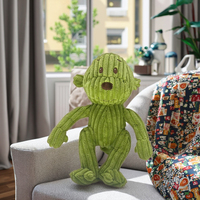 Jouets en peluche pour chiens les plus populaires, jouet à mâcher couineur en forme de singe pour animaux de compagnie, jouets idéaux pour chiens qui aiment mâcher, pour chiens de petite, moyenne et grande taille