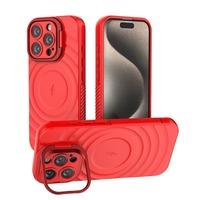    Étui de charge magnétique sans fil pour iPhone 16 Plus 15 14 13 Pro Max avec support pliable pour appareil photo et protection intégrale
