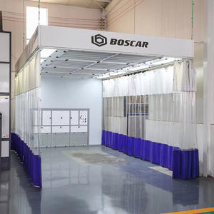 オーダーメイド 透明 PVC製 自動車塗装準備ステーション スプレーブース 車両研磨・サンディングルーム - Product Image 2