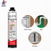 Mousse isolante en spray OEM, polyuréthane monocomposant, mastic adhésif en mousse PU pour le remplissage des espaces entre les portes et les fenêtres