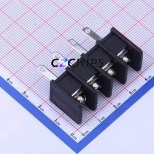 DBT30H-9.5-4P-BK-P Barrier <b>Terminal</b> <b>Block</b> Through hole Component (THT),P=9.5mm <b>Connector</b> Two Sides 9.5mm 1x4P Straight Pin - Product Image 2