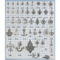 Le nouveau pendentif d'ancre d'orleans pendentif pour la fabrication de bijoux Zakka pendentif tibétain en argent