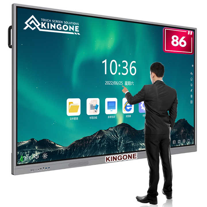 KINGONE 65 75 86 98 110 Inch 4K All in One Interactive Whiteboard ...