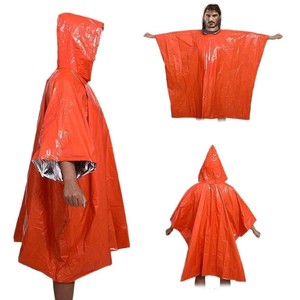 10 Piezas Poncho De Lluvia Transparente Desechable Con Capucha Brillar