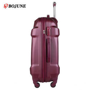<strong>Lightest</strong> ABS Iron Trolley Bag Combination Lock Classic Style Eco-Friendly Unisex Travel <strong>Suitcase</strong> 210D Polyester Lining Fixed - Product Image 4
