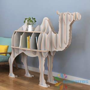 Chiquitos di lusso moderno cammello a forma di soggiorno <span class=keywords><strong>libreria</strong></span> <span class=keywords><strong>libreria</strong></span> per bambini di lusso biblioteca decorare la decorazione della finestra del negozio - Product Image 5