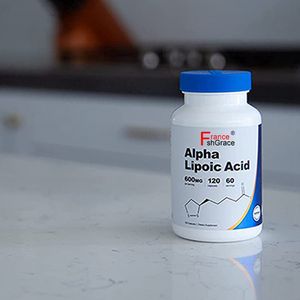 Suplemen Asam Alfa Lipoat, 600 mg dengan Ekstrak Biji Anggur, 120 Kapsul Nabati, Untuk Dewasa - Product Image 3