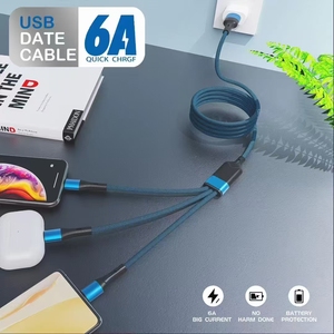 charge de haute qualité <span class=keywords><strong>c</strong></span>âble <span class=keywords><strong>usb</strong></span> 3 en 1 <span class=keywords><strong>usb</strong></span>-<span class=keywords><strong>c</strong></span> type <span class=keywords><strong>c</strong></span> V8 <span class=keywords><strong>micro</strong></span> pour iphone <span class=keywords><strong>c</strong></span>âble de données <span class=keywords><strong>USB</strong></span> rapide pour téléphone portable - Product Image 3