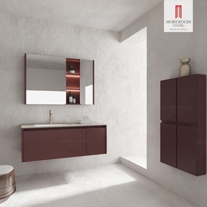 Losas de Piedra Sinterizada Marrón de Foshan de 6 mm para Dormitorio, Comedor y Escaleras, Resistentes a los Arañazos, Materiales de Construcción de Diseño Moderno - Product Image 2