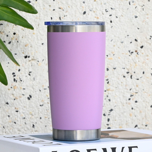 Powder Coated 20oz Stainless Steel Tumbler Vacuum Insulated <b>Coffee</b> Mug Sweat Proof for Gym Sports - Product Image 1
