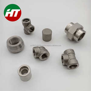 Acoplamiento de acero inoxidable ASME B16.11 EN10241, accesorios de acero forjado, T reductor de doble enchufe con rama con brida - Product Image 5