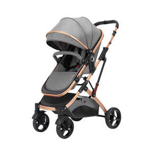 Passeggino Portatile in Lino per Bambini, Premium in Lega, Reversibile, Pieghevole, Sistema di Viaggio a 4 Ruote, Grande, Leggero, Alto, Panoramico, Carrozzina per Neonati - Product Image 4