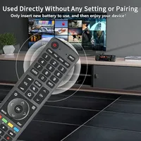 Télécommande de remplacement universelle adaptée aux téléviseurs Hisense 4K UHD EN3D39 avec touches multimédias dédiées, modèles H45N5750, H50N6800, H50N5900