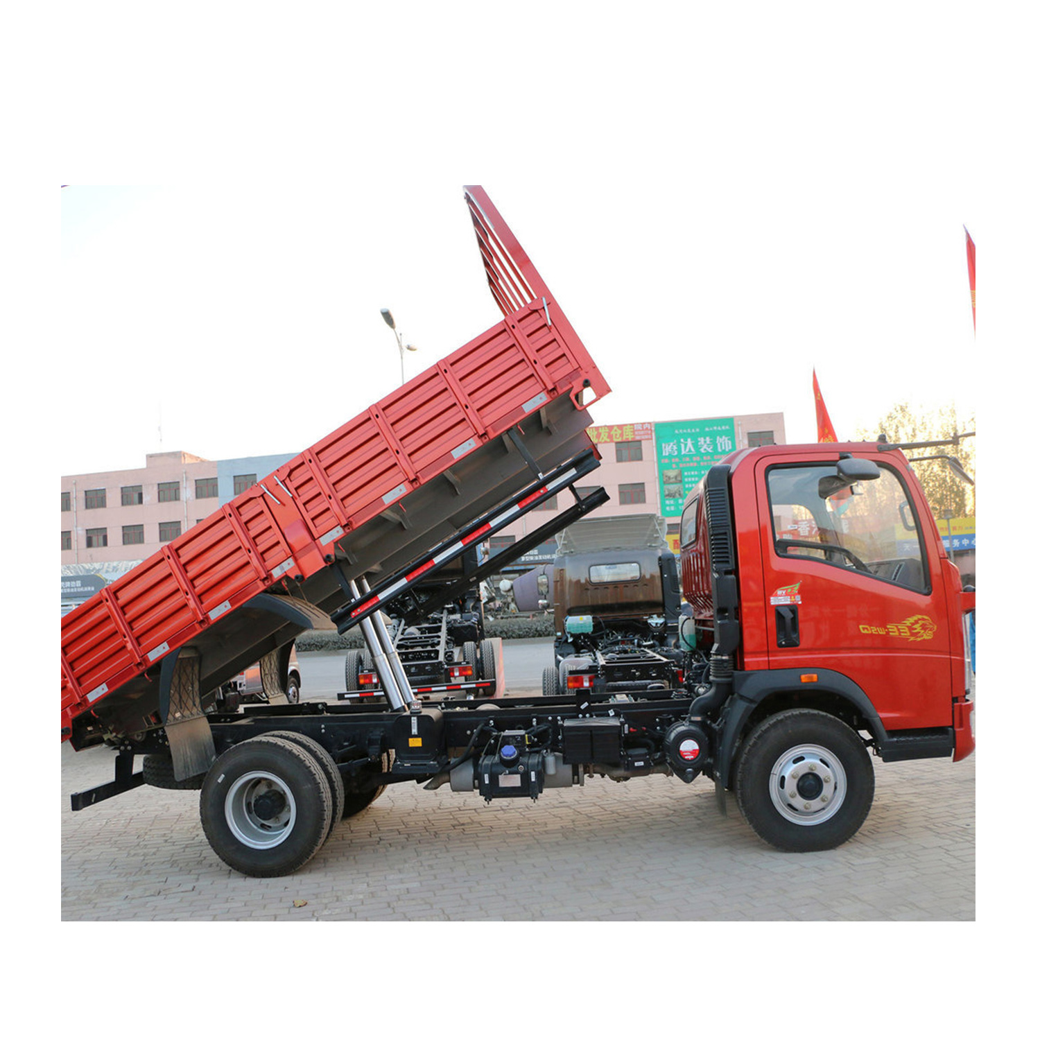 Легкий самосвал Sinotruck Howo Hanjiang 129 л.с. 4,15 м 4x2 мини 1,5 тонн Самосвал небольшой самосвал