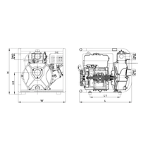 Pompe à eau à essence multi-étages haute puissance QY LGP20-2H 6,5 CV haute pression 20 m³/h avec joint en acier inoxydable pour inondations d'urgence
