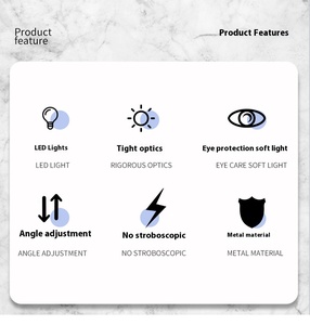 Équipement de salon lentille anti-éblouissement pliable Led <span class=keywords><strong>loupe</strong></span> cosmétique <span class=keywords><strong>pour</strong></span> studio d'extension de cils - Product Image 4