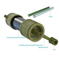 Camping Randonnée En Plein Air Osmose Inverse Charbon Actif Manuel Gravité Filtre Portable Survie Kit Purificateur De Filtration D'eau