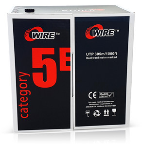 고품질 305m 4pr 22 24 awg ftp utp 카보 드 rede 고양이 5 cat5 cat5e lan 케이블