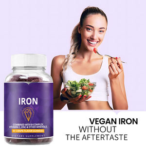 Marca propia, sin azúcar, hierro, vitamina, goma de mascar, proteína vegana, suplemento biológico de hierro, caramelo de goma para adultos - Product Image 4