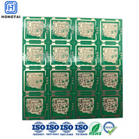 Panneau vert Rogers PCB multicouche haute fréquence pour micro-ondes, fabrication en série d'électronique, fourniture OEM personnalisée en usine