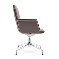 Chaise moderne de patron de direction Chaise de bureau élévatrice en cuir à dossier haut avec design ergonomique Chaise de conférence en tissu