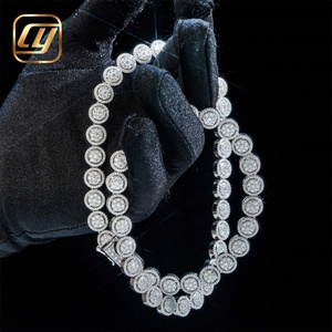Collar de Joyería Hip Hop con Certificación GRA, Diamante Moissanite VVS de 10MM, Cadena Cubana Miami Iced Out, Plata de Ley 925 - Product Image 6