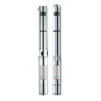 Pompe submersible solaire à faible consommation 0,8 kW-2,2 kW, 4 pouces, étanche IP65, DC sans balais, haute pression, pour puits profond, prix usine, OEM