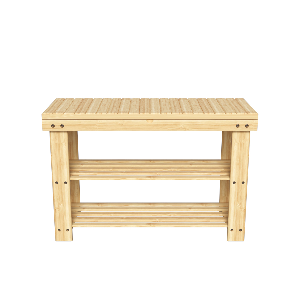 Экологичная 100% Бамбуковая стойка для хранения обуви в гостиной