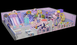 Parque Temático Morado con Tobogán Giratorio, Tobogán Luminoso, Trompeta, Certificado CE, Madera Esponjosa, PVC, Parque Infantil Interior <span class=keywords><strong>para</strong></span> <span class=keywords><strong>Parques</strong></span> <span class=keywords><strong>Infantiles</strong></span> - Product Image 6