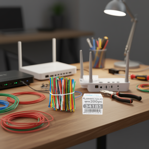 สายรัดเคเบิลหลากสี ขนาด 10 ซม. 200 ชิ้น - Product Image 2