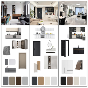 NVITAS Solid Wood Bathroom <strong>Vanities</strong> Sets Mdf Bathroom Cabinet Mdf Sink <strong>Vanity</strong> with Sink for Hotel Apartment Villa Project - Product Image 3