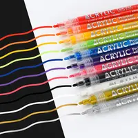 Акриловые маркеры для рисования на заказ, художественные водонепроницаемые ручки для рисования на скалах и пасхальных яйцах, для творчества и творчества