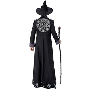 Costume de magicien, sorcier, sorcier, pour homme, <span class=keywords><strong>cosplay</strong></span>, pour Halloween, Purim, costumes de fête, déguisement - Product Image 5