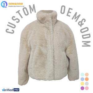 Veste d'hiver pour femme en jean denim rembourrée, col montant, fausse fourrure, qualité supérieure, fabrication OEM Q&D 2026 - Product Image 1