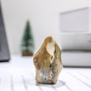 Jaspe Oceánico Natural Tallado en Forma de Llama, Cristal Pulido, Gema Curativa, Adorno para Decoración del Hogar, Reiki, Feng Shui, Regalo, Venta al por Mayor - Product Image 6